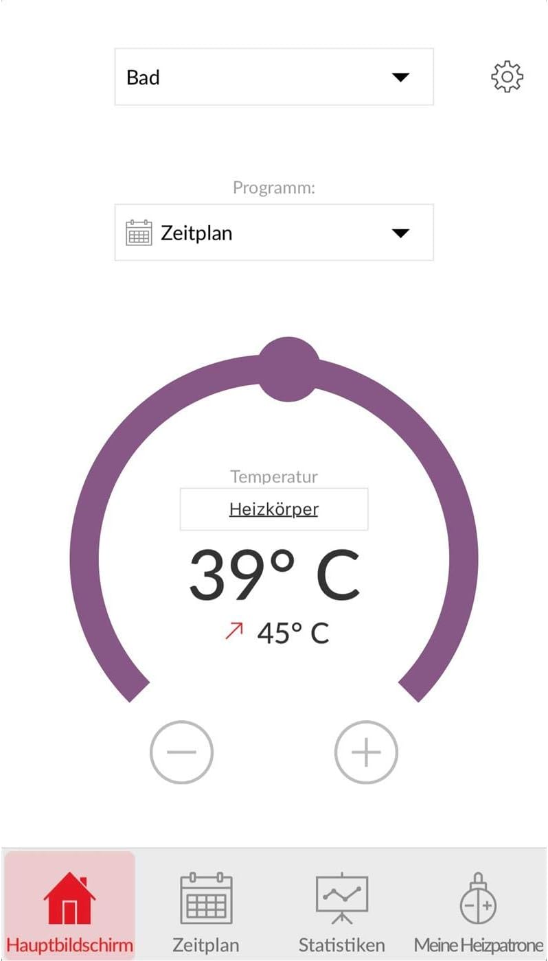 anapont elektrischer Badheizkörper, 1775h x 750b, weiss/gebogen | App-Steuerung, Handtuchheizkörper,