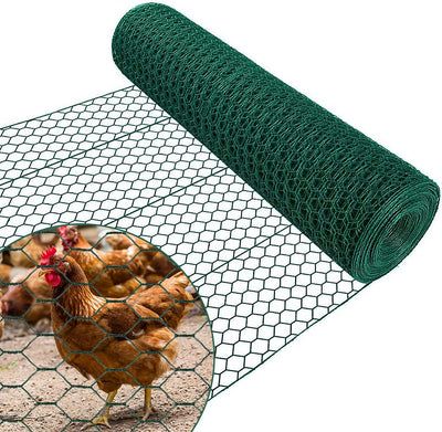 Amagabeli 1.22M X 25M Sechskant-Geflecht Drahtzaun Gartenzaun RAL6005 Grünen Maschenweite 25.4 mm Dr