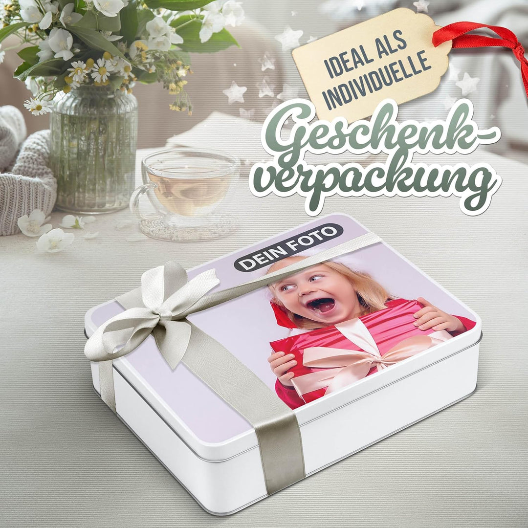 Print Royal PR Geschenkdose mit Foto & Name selbst gestalten - Blechdose bedrucken, Personalisierte