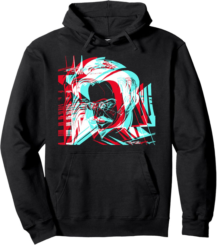 Leo Trotzki Konterfei Glitch Pullover Hoodie