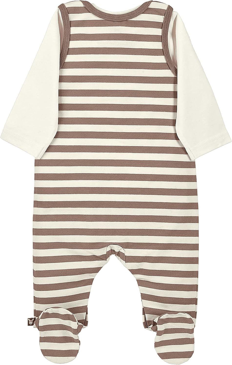 Sterntaler Baby Jungen Strampler GOTS Set Emmi - Strampler Baby, Babystrampler - aus gestreiftem Sin