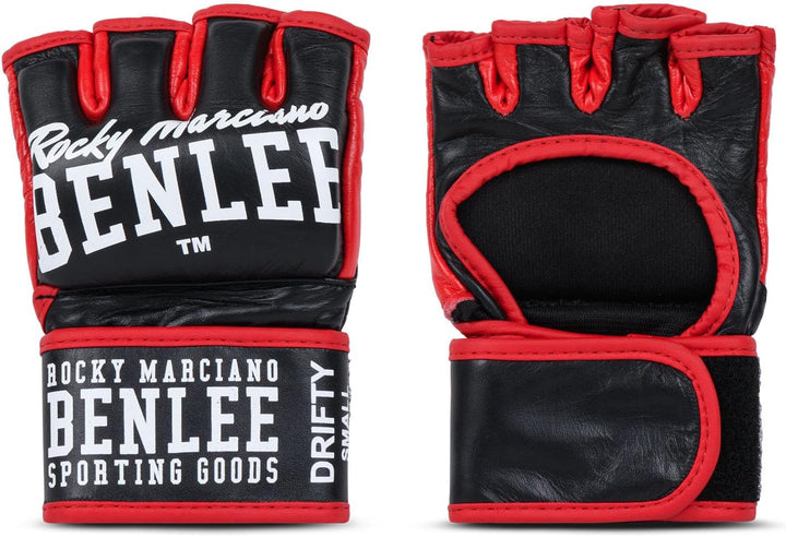 BENLEE MMA-Trainingshandschuhe aus Leder (1 Paar) DRIFTY L Schwarz, L Schwarz