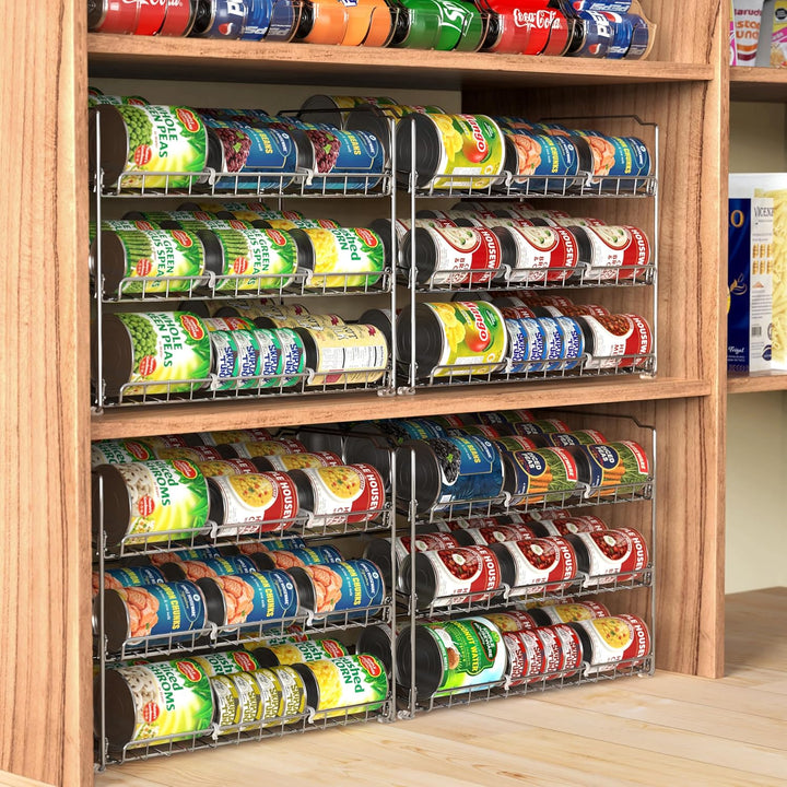 Simple Houseware Stapelbarer Dosenregal-Organizer von SimpleHouseware, Chrom, Chrom