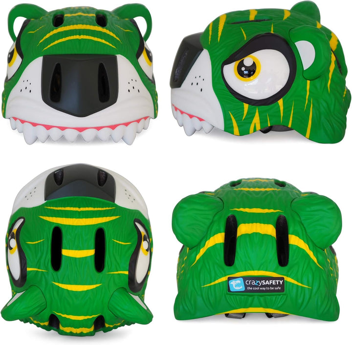 Crazy Safety Kinder Fahrradhelm | Fahrradhelm Kinder 2-7 Jahren für Fahrrad, Skateboard, Radsport, L