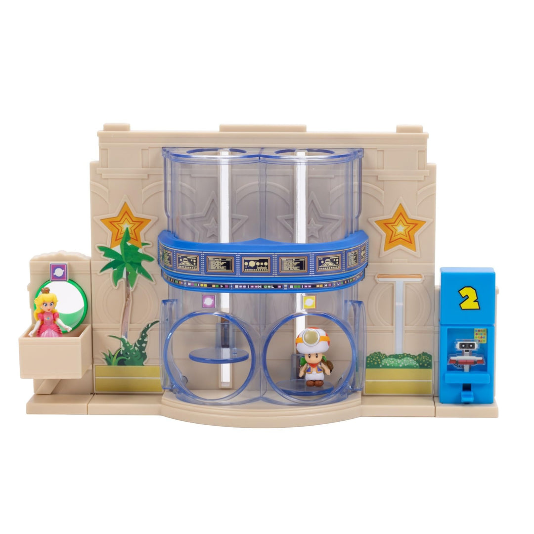 Der Super Mario Galaxy Movie – Gateway Galaxy Diorama-Set mit 3,8 cm grosser Prinzessin Peach- und e
