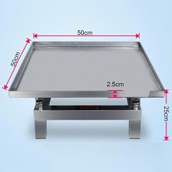 Beton-Rütteltisch – Kleiner Rüttelschüttler für Tests – Mini-Vibrationsplattform aus Edelstahl – Prü