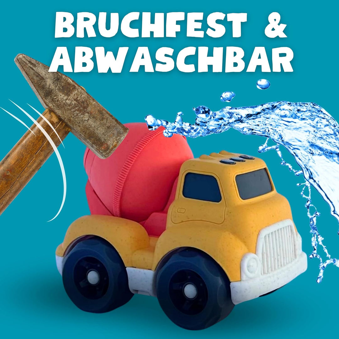 XL Sandspielzeug ab 1 Jahr aus Bio Kunststoff | 2er Set Trucks | für Jungen &amp; Mädchen | Kinderspielz