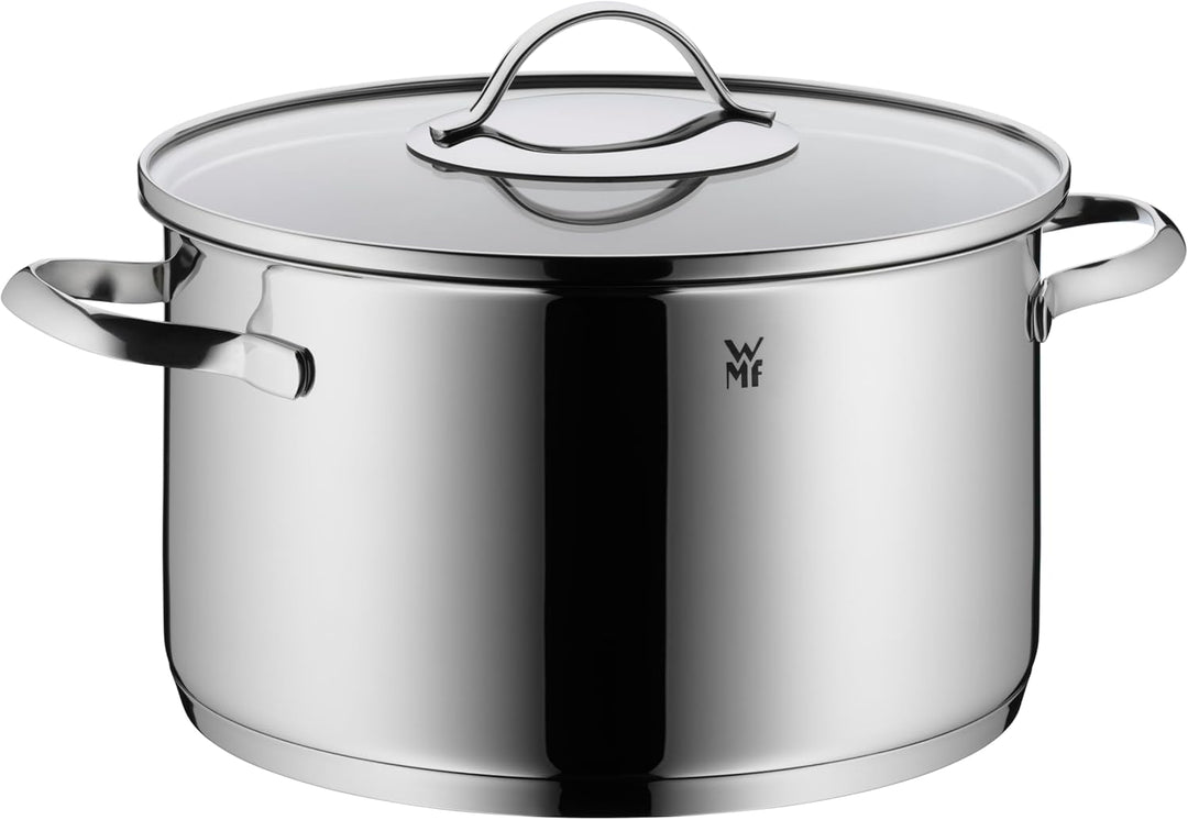 WMF Aparto Topfset 5-teilig mit Glasdeckel, Induktionsgeeignet, Cromargan Edelstahl, poliert, Indukt