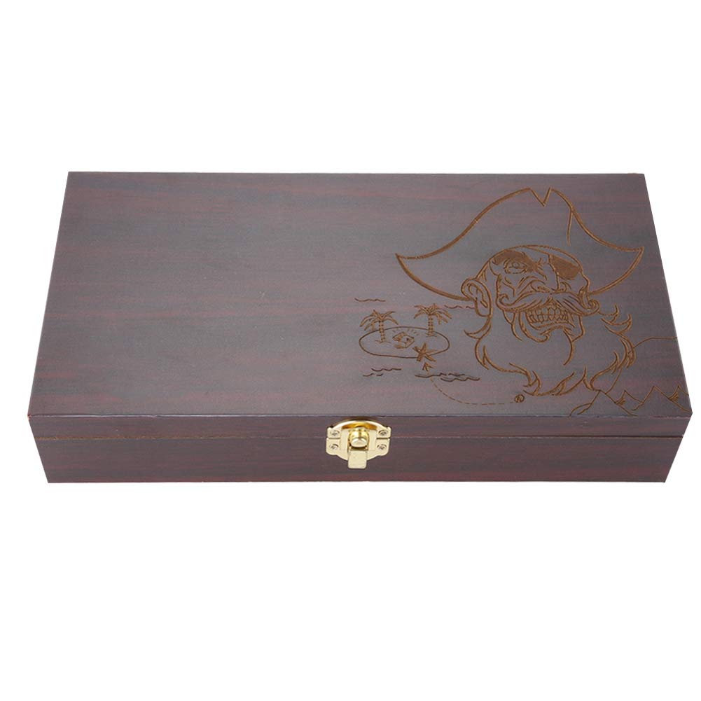 Rasiermesser Set, 3-Teilig – Handrasierer–Rasierpinsel – Rasierspitzer Gürtel – Geschenkbox Aus Holz