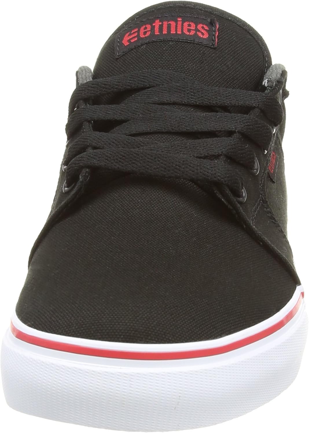 Etnies Herren Barge Ls Skate-Schuh 38 EU Schwarz Black Dark Grey Red, 38 EU Schwarz Black Dark Grey