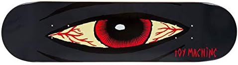 Toy Machine Skateboard Deck Monster by PS Stix Grey Width: 8.125", Grey Width: 8.125"
