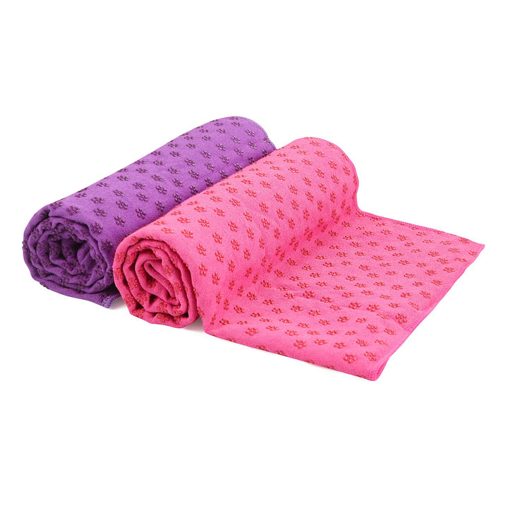 Quick Dry rutschfeste Yoga Handtücher (6 Farben) mit Mesh-Tragetasche, extra lang (62 x 183 cm/62 x