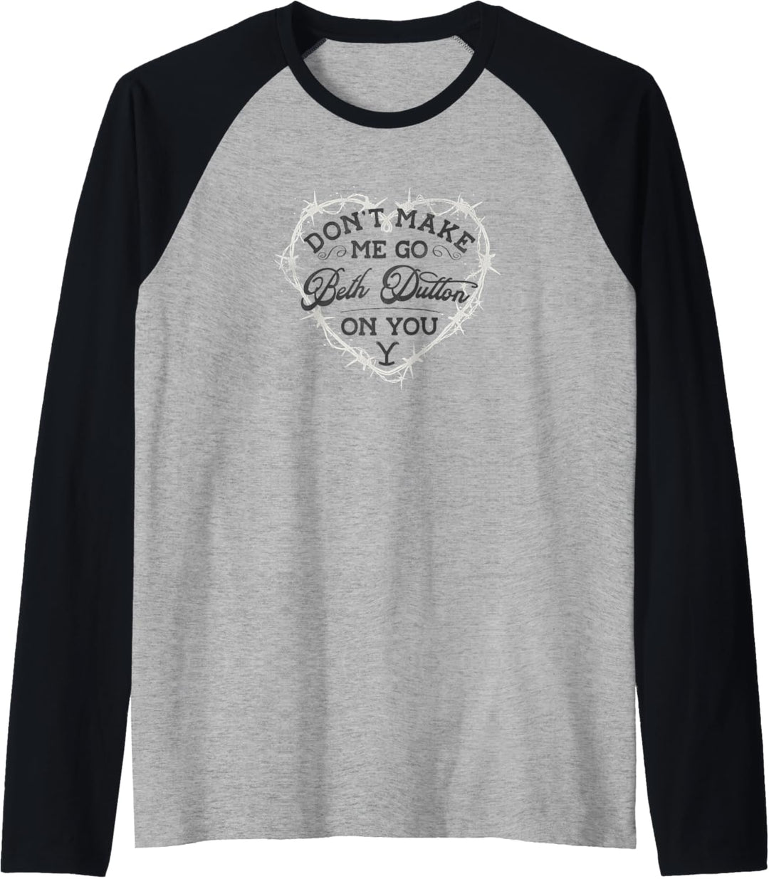 Yellowstone Dutton Ranch Beth Heart Raglan
