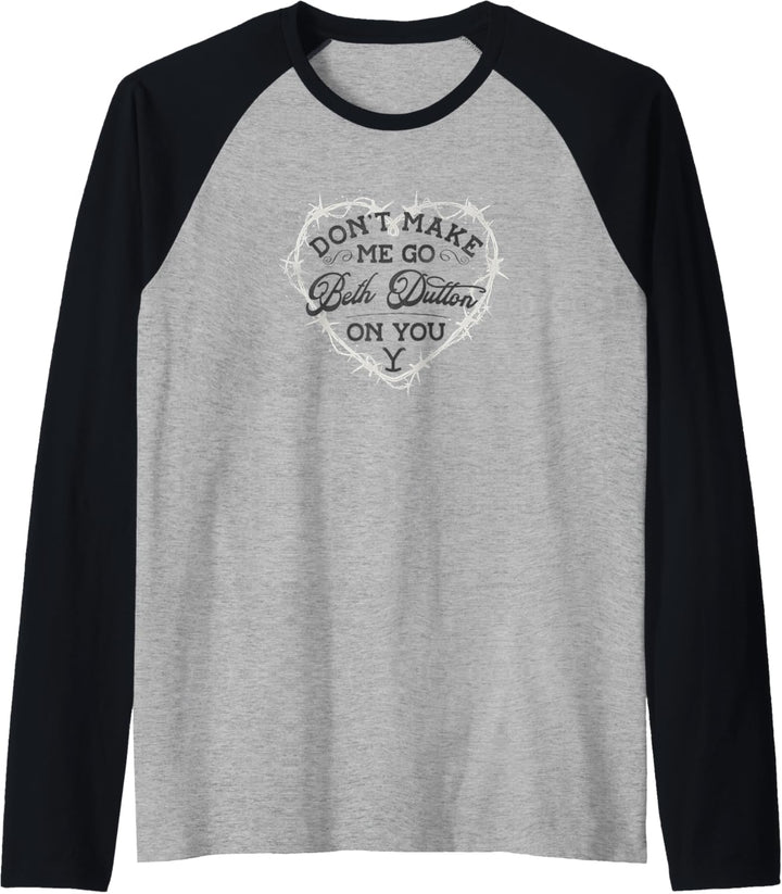 Yellowstone Dutton Ranch Beth Heart Raglan