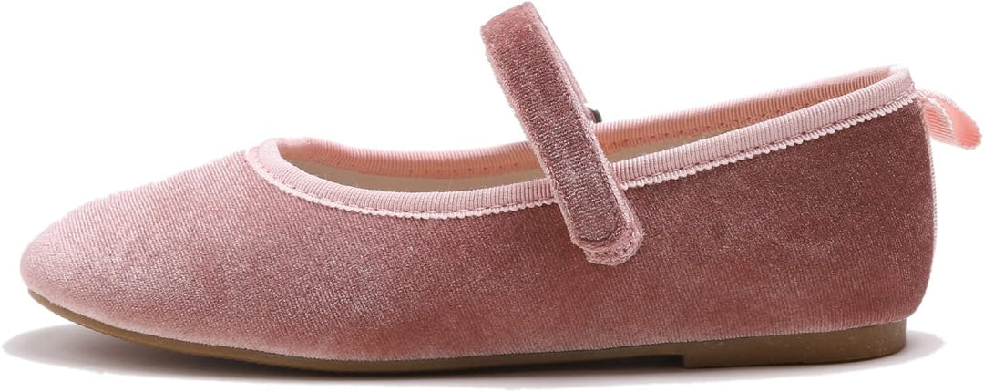 Feversole Girls Cute Dress, Mädchen süsses Kleid Mary Jane Schuhe weiche Party Urlaub Ballerinas 30