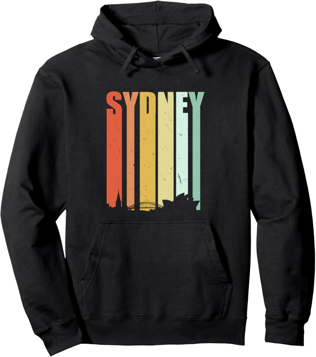 Sydney Australia Skyline Silhouette Pullover Hoodie