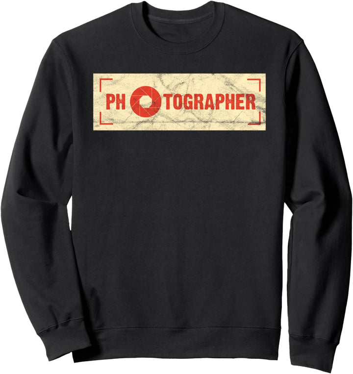 Vintage Fotograf DSLR Camera Lens Retro Fotografie Blende Sweatshirt