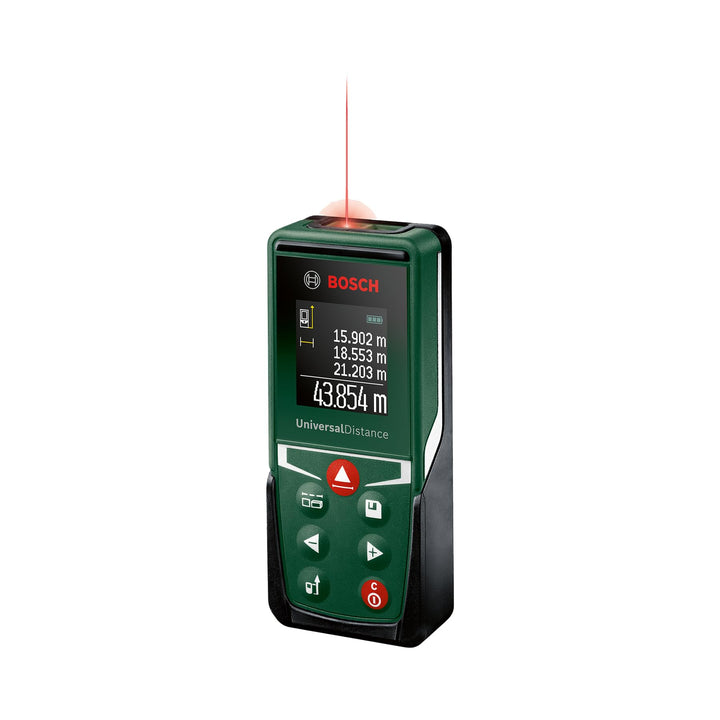 Bosch Laserentfernungsmesser UniversalDistance 50 (Distanz bis 50m präzise messen, Messfunktionen, S