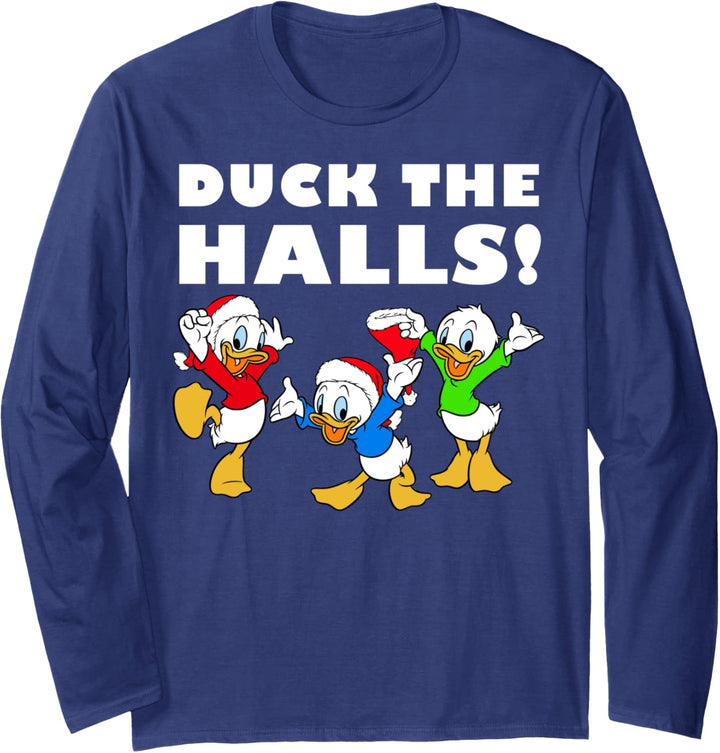 Disney Mickey And Friends Christmas Huey Dewey And Louie Langarmshirt
