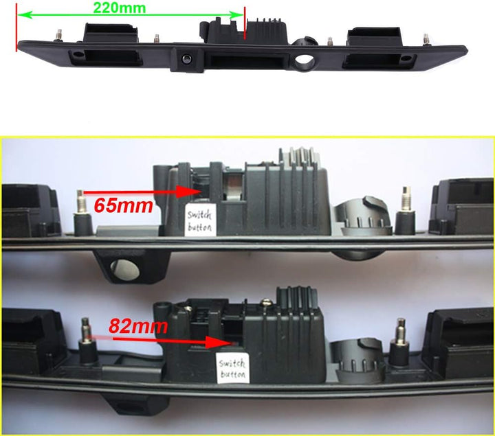 Wasserdicht 170° umkehrbare Fahrzeug-spezifische Griffleiste Kamera integriert in Koffergriff Rückan