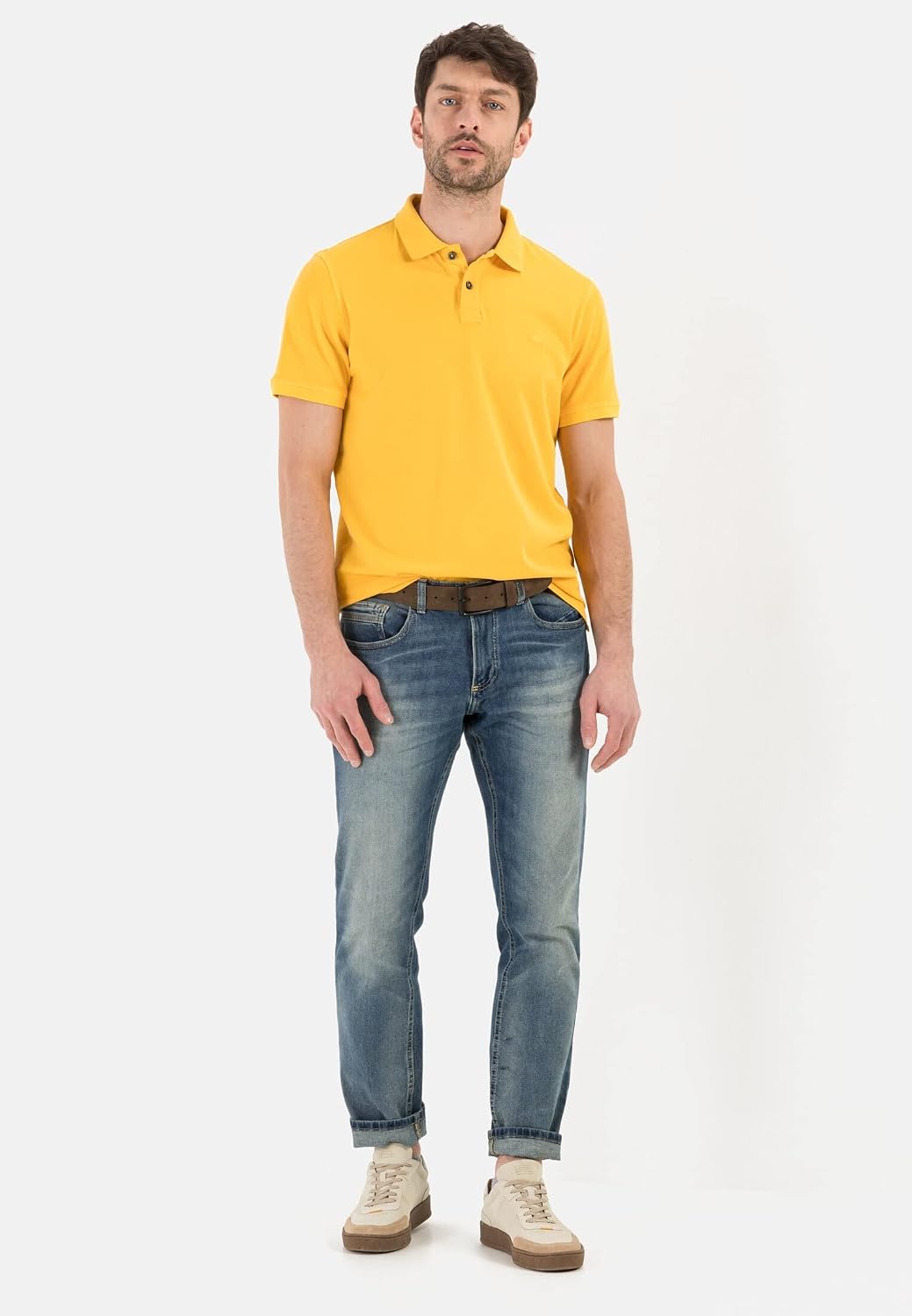 camel active Herren Slim Fit fleXXXactive® 5-Pocket Jeans 38W / 36L Indigo, 38W / 36L Indigo