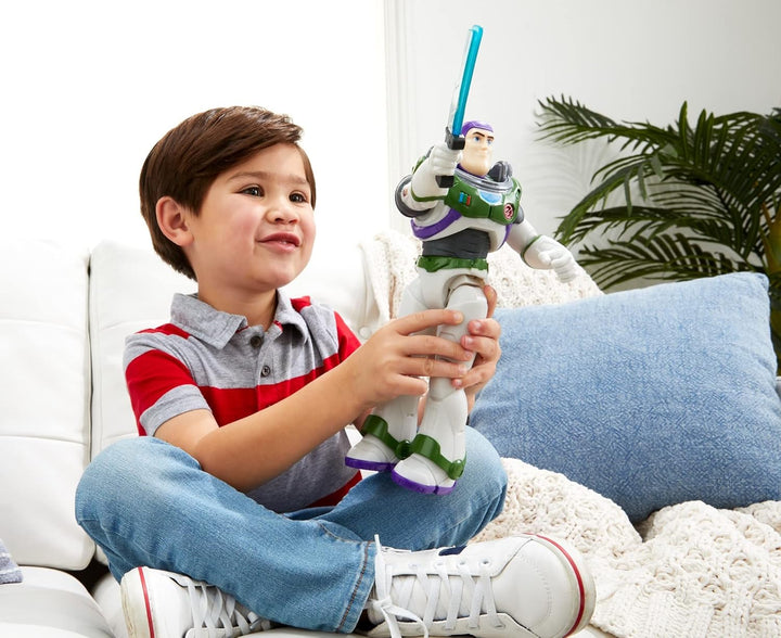 Buzz Lightyear Disney and Pixar Lightyear Toys, Talking 12 Inch Action Figure with Motion, Light and