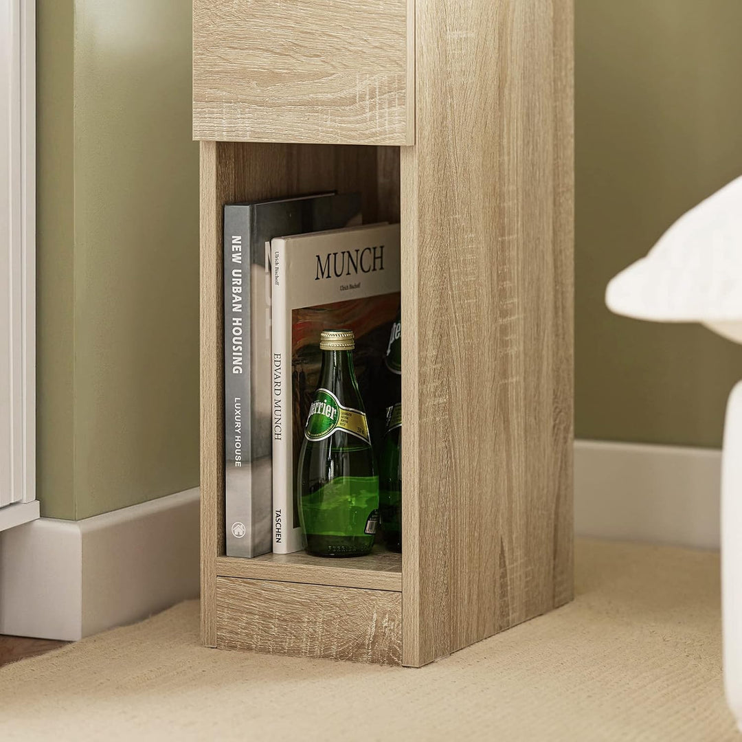 SoBuy FBT111-Nx2 Nachttisch 2er Set mit Schublade für Boxspringbett Sofatisch 2 stücke Beistelltisch
