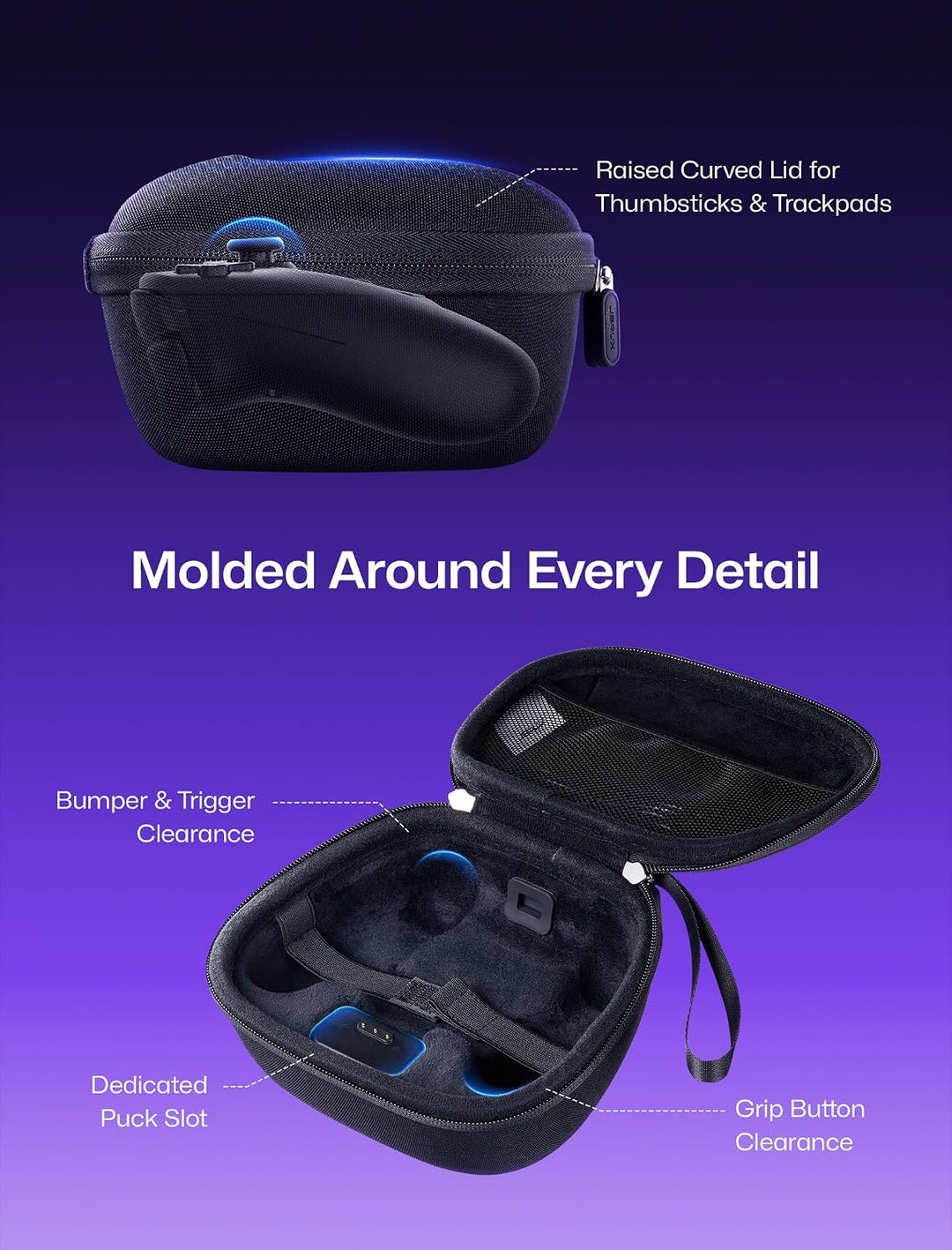 JSAUX Harte Tasche für Steam Controller 2 (2026) Schutzhülle mit Puck-Fach