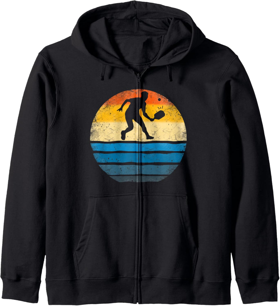 Retro Vintage Pickle Ball Geschenk Kapuzenjacke
