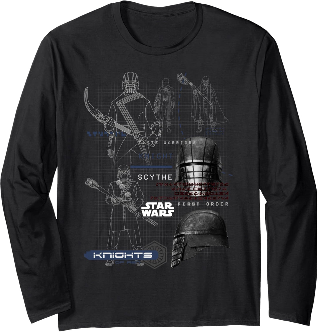 Star Wars: The Rise Of Skywalker Knights Schematic Langarmshirt