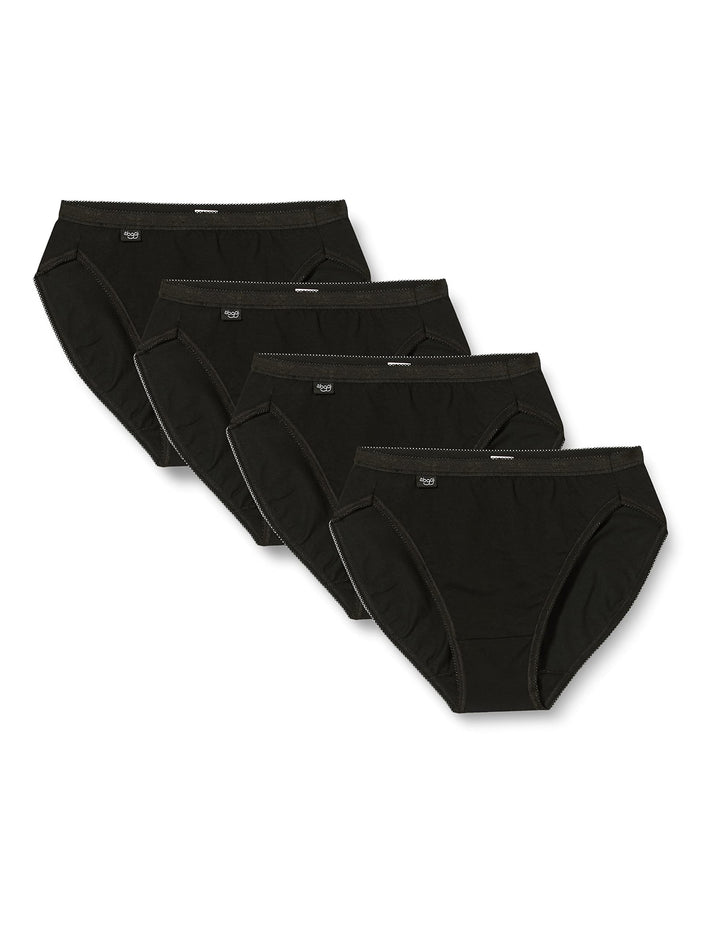 Sloggi Damen Slip (4er Pack) 44 Schwarz, 44 Schwarz