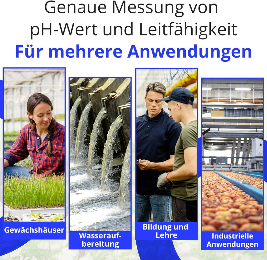 Bluelab METCOMPLUS Combo Meter Plus – Misst pH, Temperatur & Leitfähigkeit (TDS/PPM) in Wasser & Bod