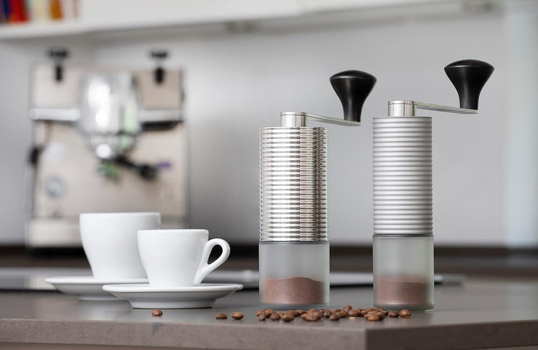 millone definite manuelle Kaffeemühle präzise Mahlgradeinstellung, zwei Edelstahl Mikrokugellager, k