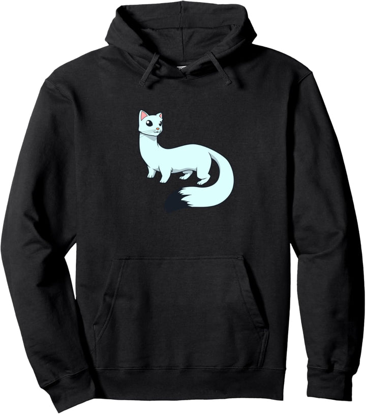 Kawaii Hermelin Pullover Hoodie