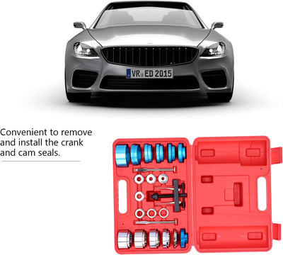 KIMISS Kurbelwellendichtring-Einbausatz, Kurbelwellen-Nockenwellen-Öldichtring-Abzieher-Adapter-Satz