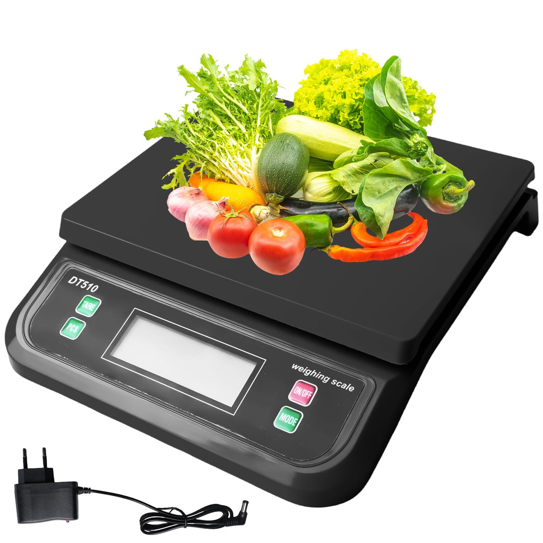 Digitale Paketwaage 30kg, Digitale Küchenwaagen, Waage Küche in 1g Schritten, Digitalwaage mit LCD D