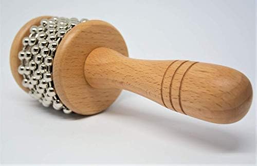 Nino Percussion Cabasa Instrument Small - Kleines Musikinstrument für Kinder ab 4 Jahren - Birkenhol