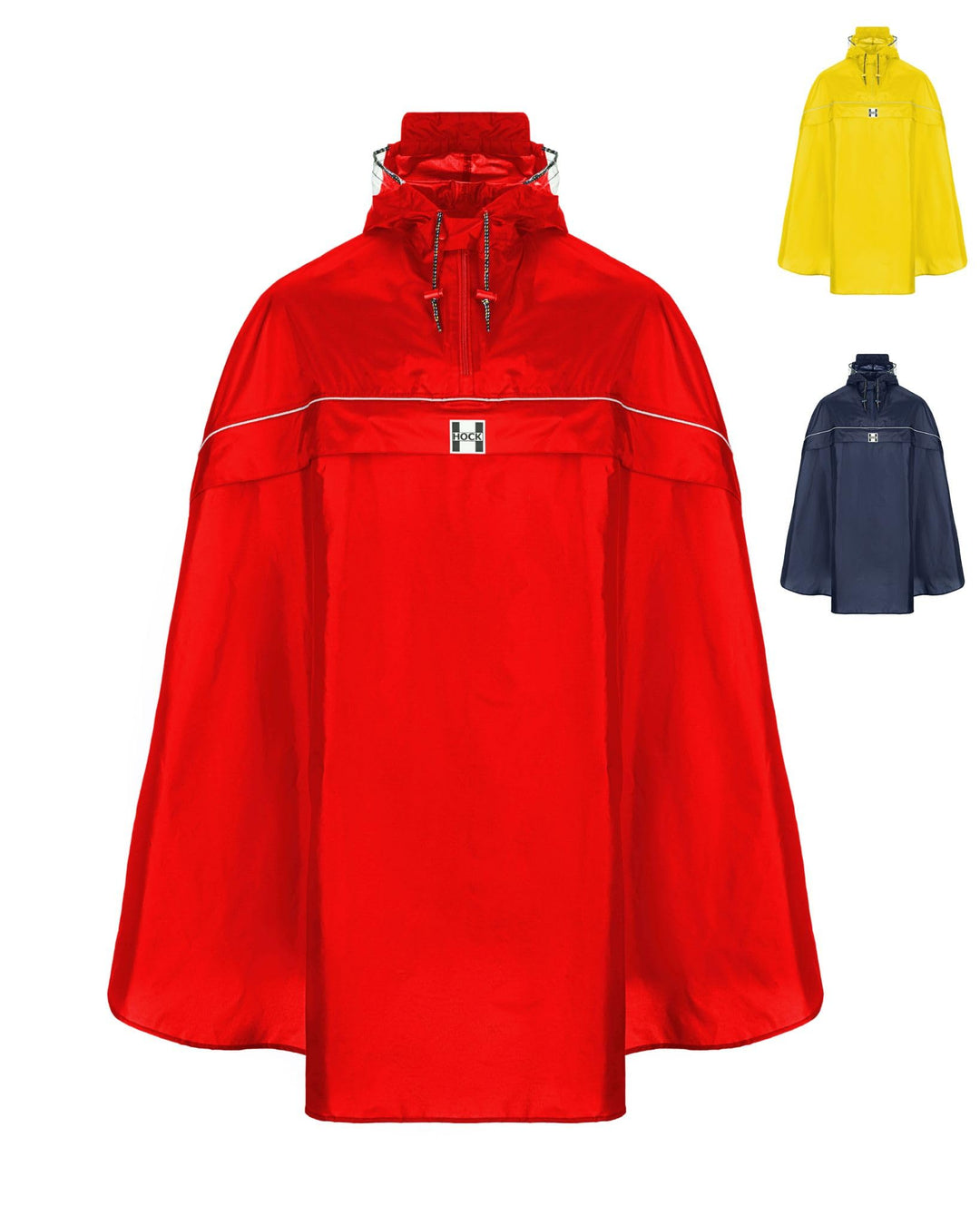 HOCK - DAS ORIGINAL und echter TESTSIEGER* - Fahrrad Regenponcho mit Kapuze - Fahrradponcho Wasserdi