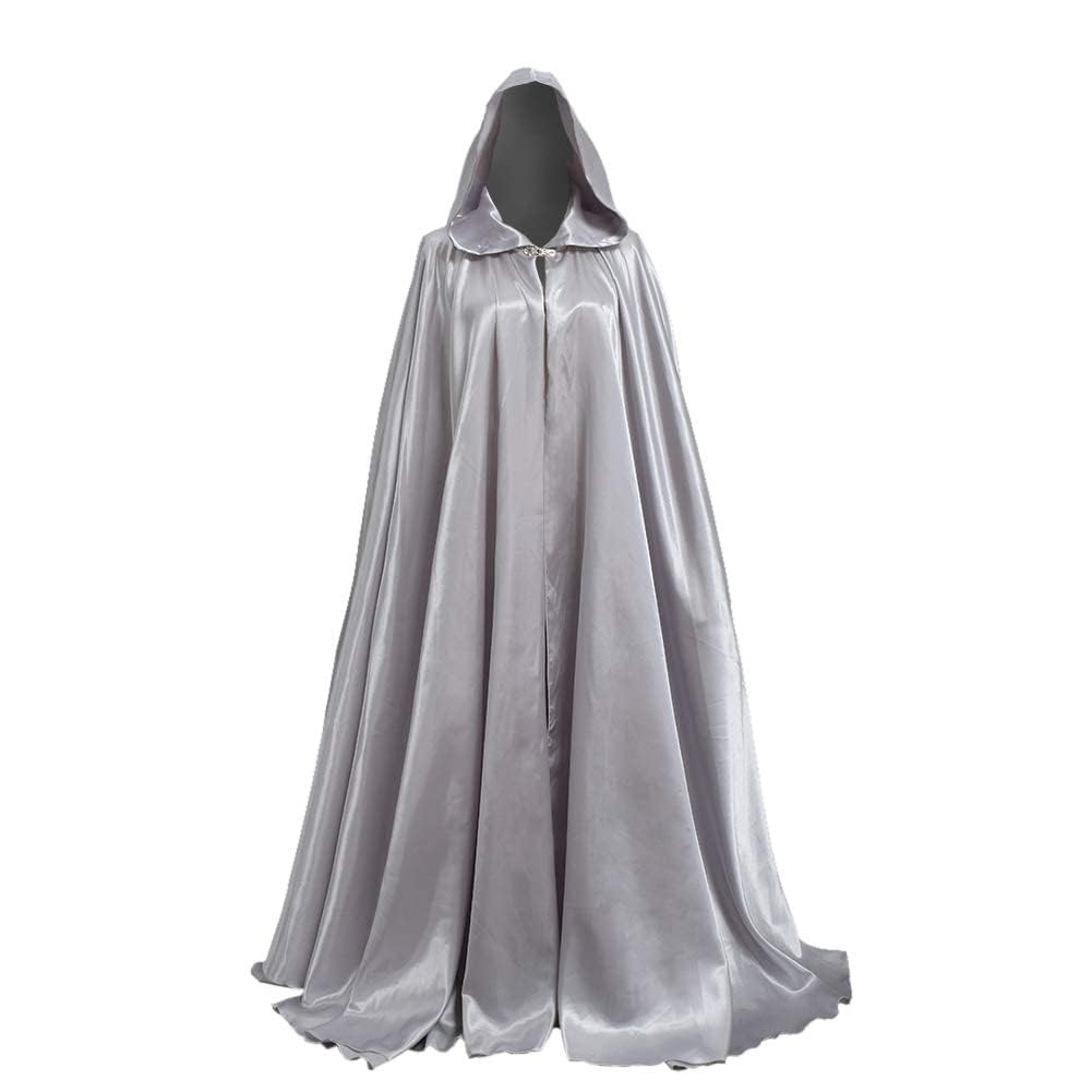 GRACEART Damen Cape Umhang Mit Kapuze Mittelalter Mantel Lang Halloween kostüm Für Hochzeit Braut Ab