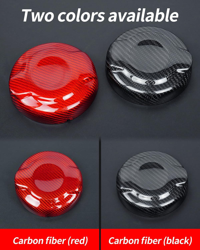 Carbon Fiber Fuel Tank Gas Filler Lid Door Cap Case Cover,for Mini Cooper F Series (2.0T R55 Clubman