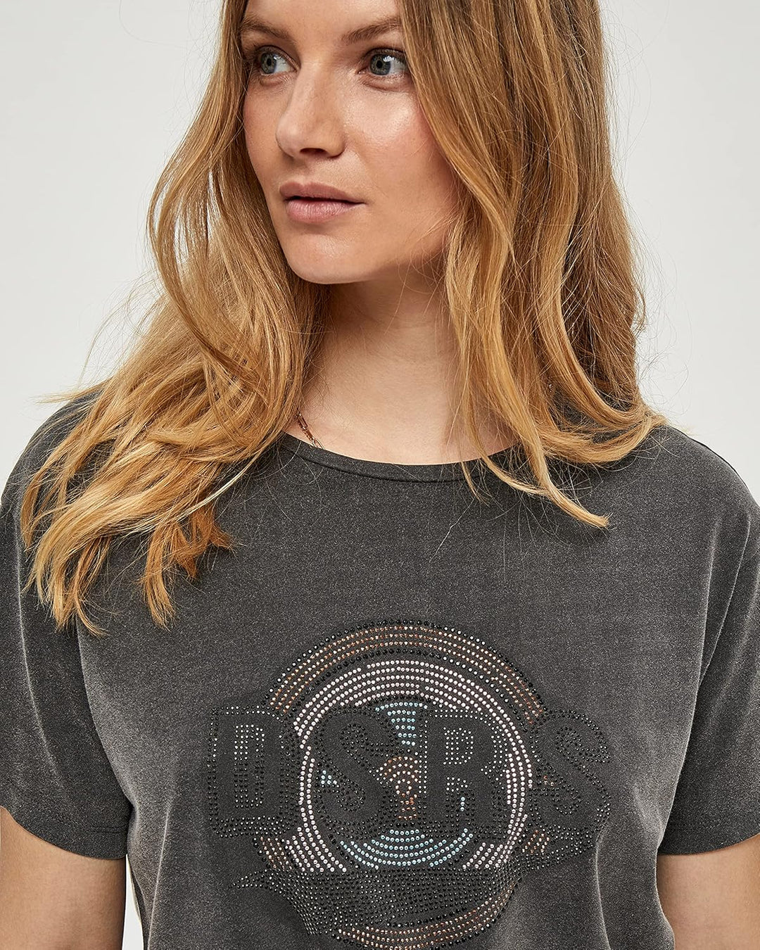 Desires Damen Hattie Tee T-Shirt L 9000 Black, L 9000 Black