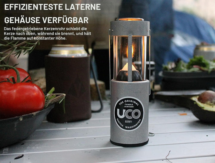 UCO Original eloxierte Kerzenlaterne Einheitsgrösse Natural, Einheitsgrösse Natural