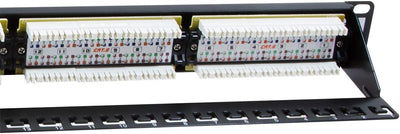 LogiLink Professional PrimeLine Cat.6 (250 MHz) Patchpanel - Verteilerfeld, 19", UTP (ungeschirmt) 2