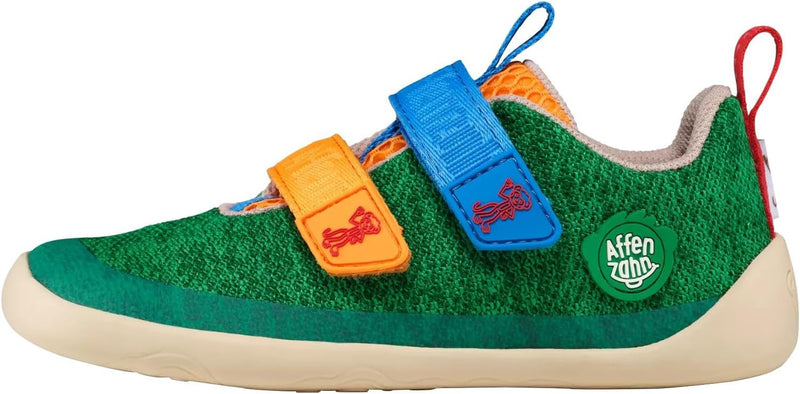 Affenzahn Barfussschuh Knit Happy mit Klettverschluss, Vegan, rutschfest, Flexibel, Reflektierend, b