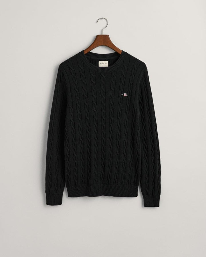GANT Herren Cotton Cable C-Neck Pullover L Cream, L Cream