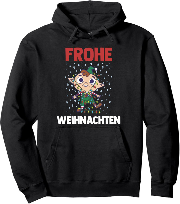 Weihnachts Elf Frohe Weihnachten Pullover Hoodie