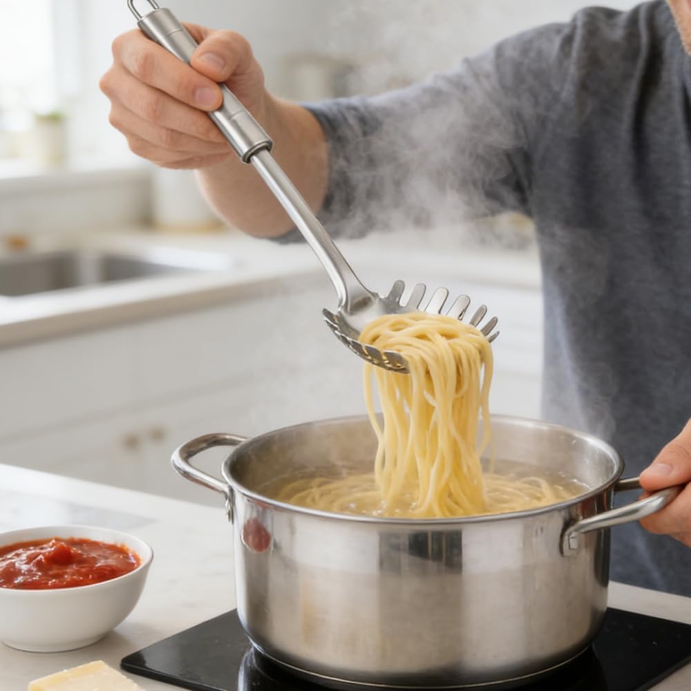 10 - Stück Set Küchenhelfer Set Edelstahl Küchen Set Antihaft Hitzebeständiger Küchenhelfer Set,Home