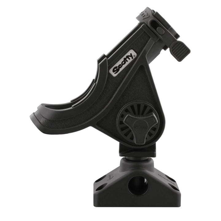 Scotty Baitcaster/Spinnrutenhalter mit 241 Seitendeck-Halterung Schwarz, Schwarz