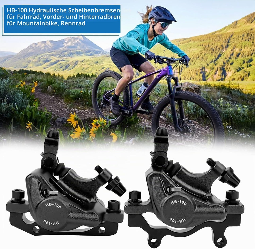 Fahrrad Hydraulische Scheibenbremse Set, HB-100 Mountainbike Aluminiumlegierung vorne und hinten Hyd