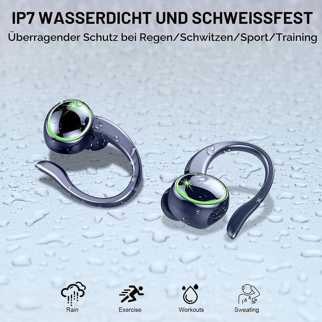 Rolosar Bluetooth Kopfhörer, Kopfhörer Kabellos Bluetooth 5.4 Sport, 50 std Spielzeit In Ear Kopfhör
